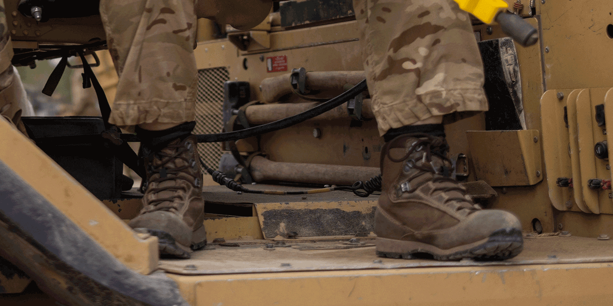 Brown Combat Boots