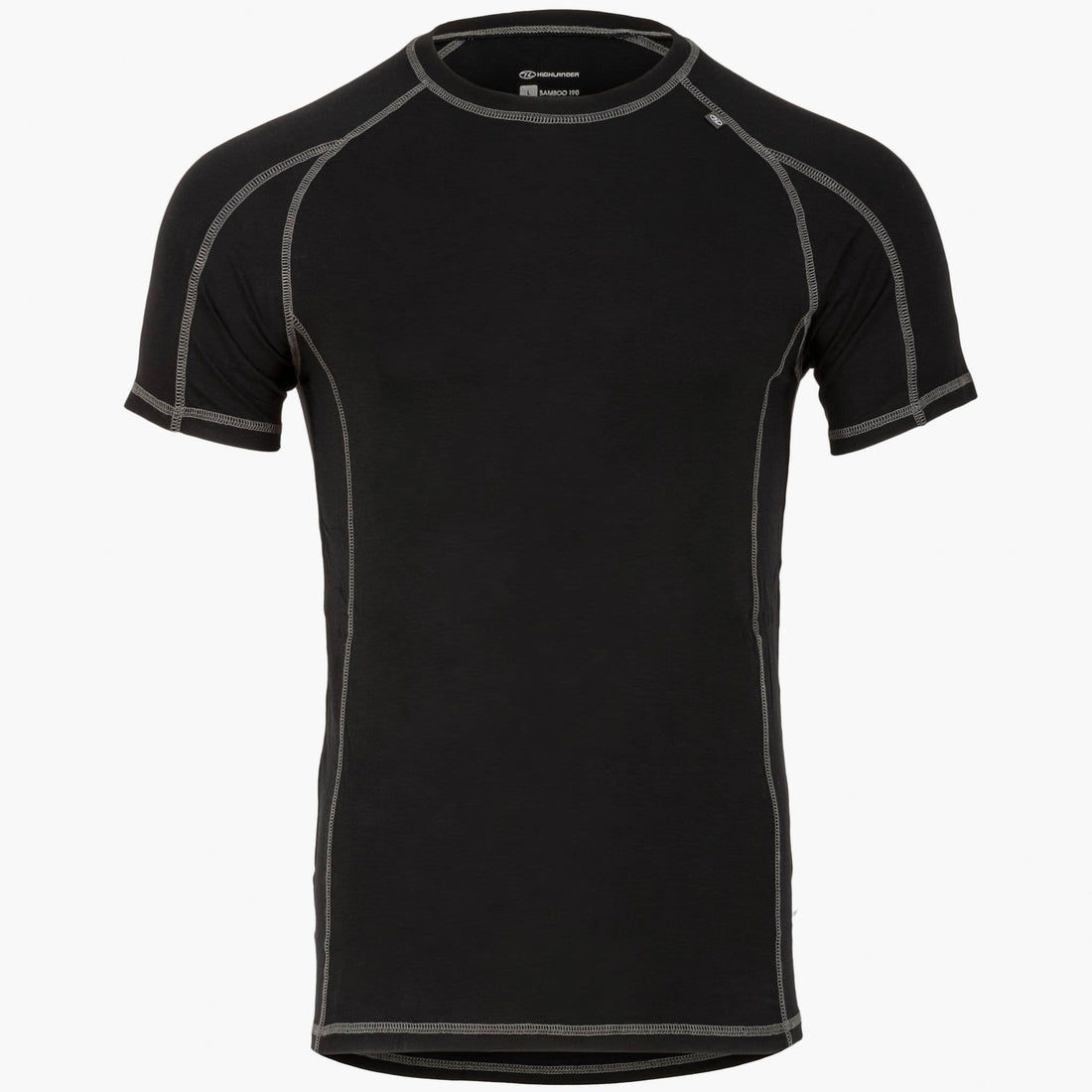 Bamboo Base Layer T-Shirt, Mens Black