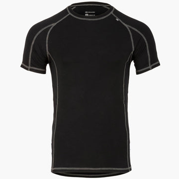 Bamboo Base Layer T-Shirt, Mens Black