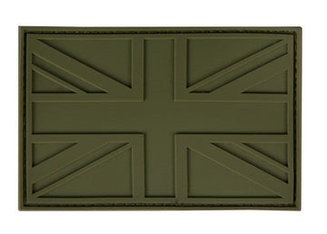 British Union Flag Bag Velcro Patch Olive Green