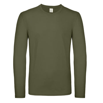 Cadet Olive Green Long Sleeve Cotton T-shirt