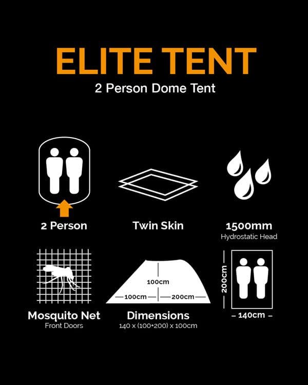 Elite Two Person Two-Layer Tent