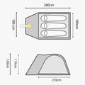 Highlander 3 Man Tent Blue Juniper