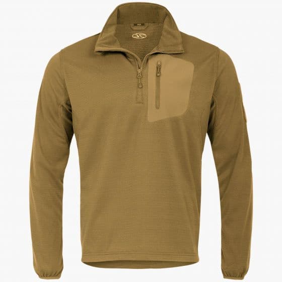 Highlander Hirta Fleece Mid Layer Olive Black Coyote Grey