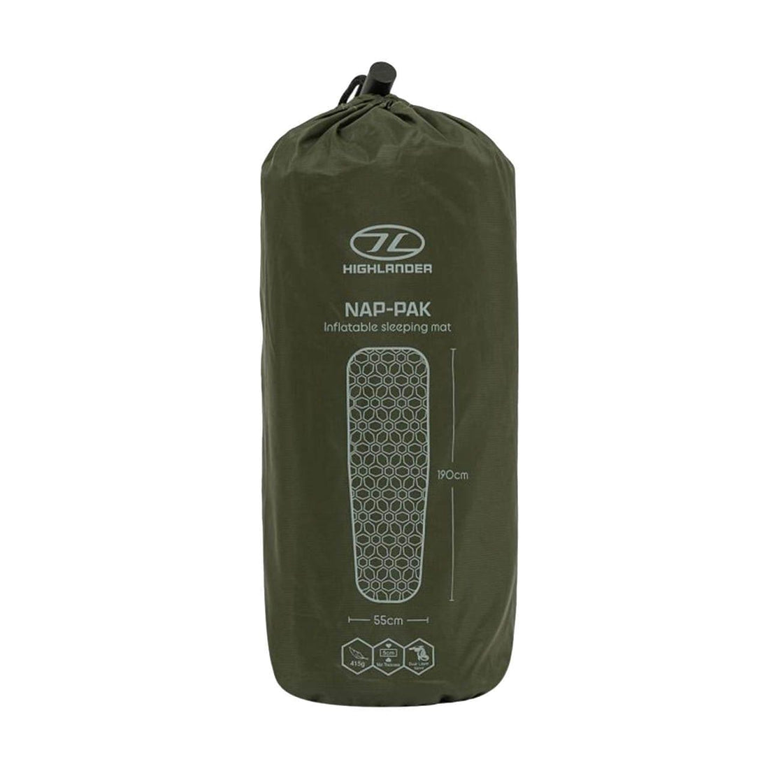 Highlander NAP-PAK Sleeping Mat Olive Green Army