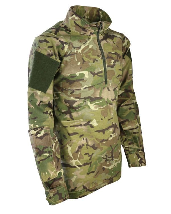 Kids Camouflage Zip Shirt