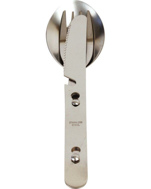 Knife Fork & Spoon Stainless Steel Camping Set