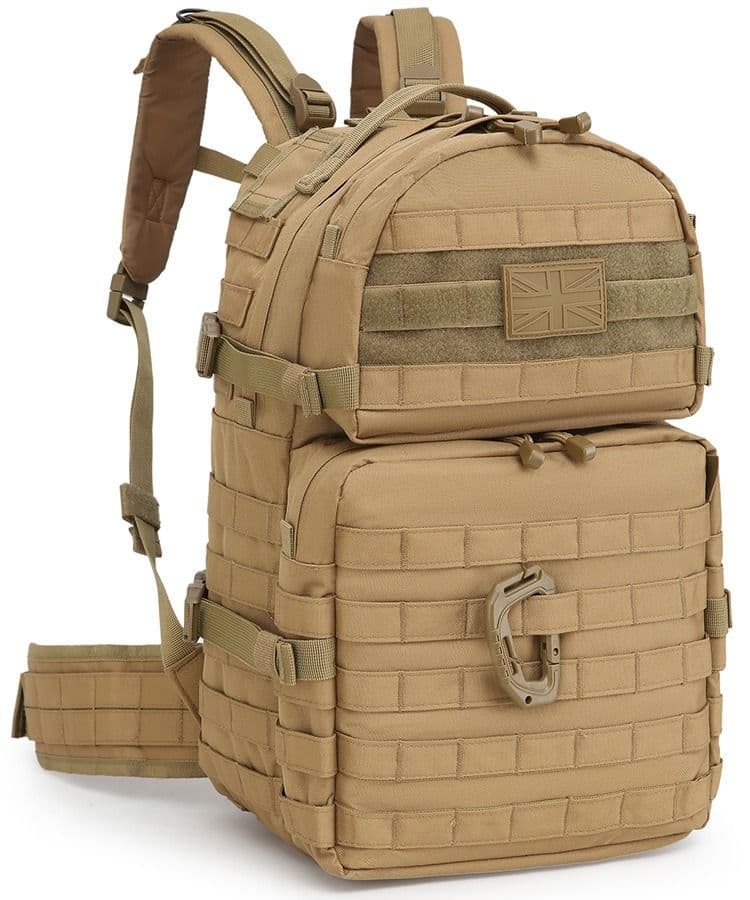Kombat UK Medium MOLLE Assault Pack 40L Multi-Terrain Camouflage BTP
