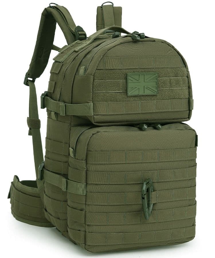 Kombat UK Medium MOLLE Assault Pack 40L Multi-Terrain Camouflage BTP