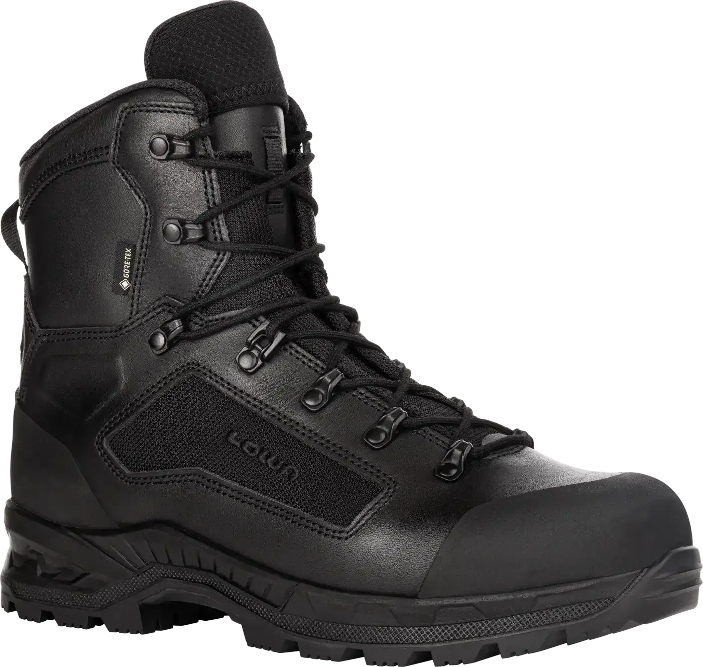 Lowa Breacher Black Mid Leg GTX Combat Boot