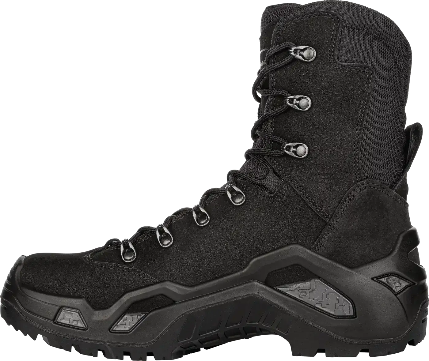 Lowa Z8N Black GTX Nubuck Leather High-leg Tactical Combat Boot