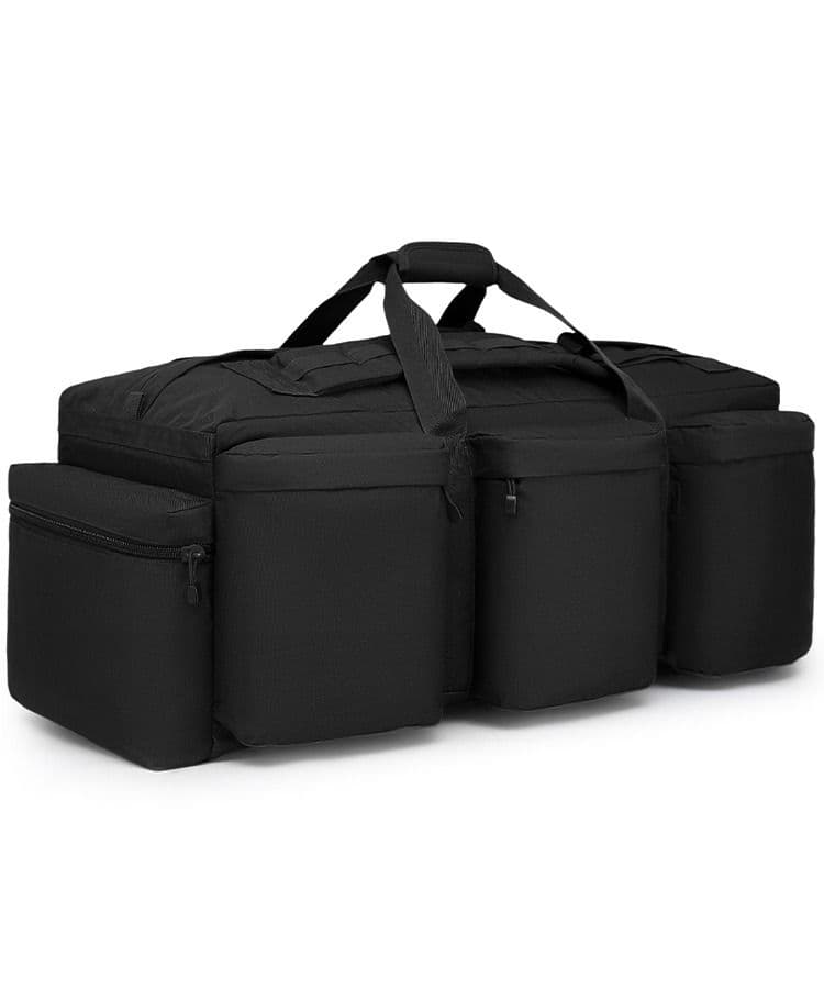 Military Style Holdall Bag Black Green Multi Terrain