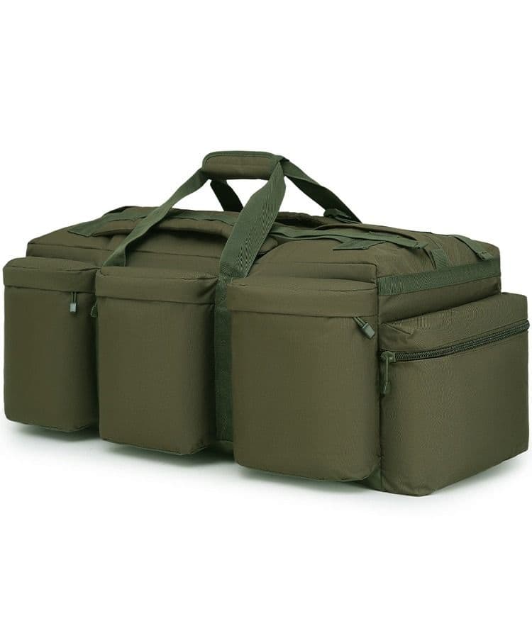 Military Style Holdall Bag Black Green Multi Terrain