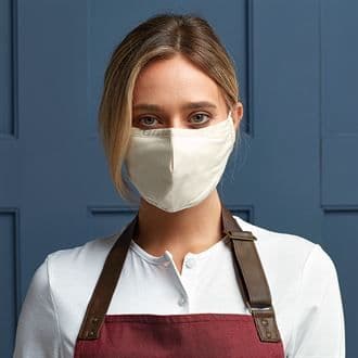 Premier 100% Cotton Face Mask 3-Layer Single