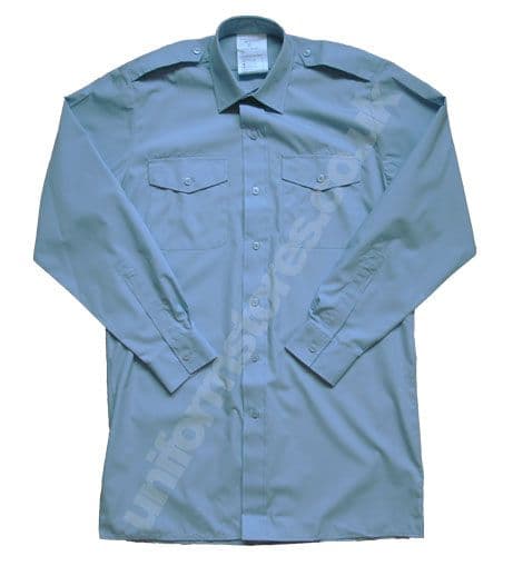 RAF & Air Cadets Mans Wedgewood Shirt Long Sleeve