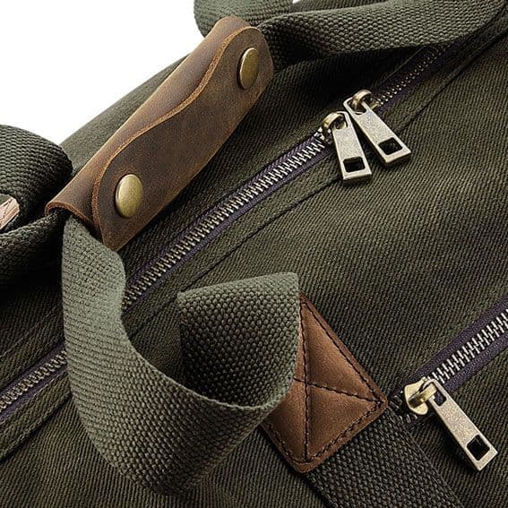 Retro Holdall Olive Green 19L