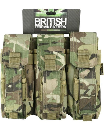 Triple Mag Pouch With Pistol Mag